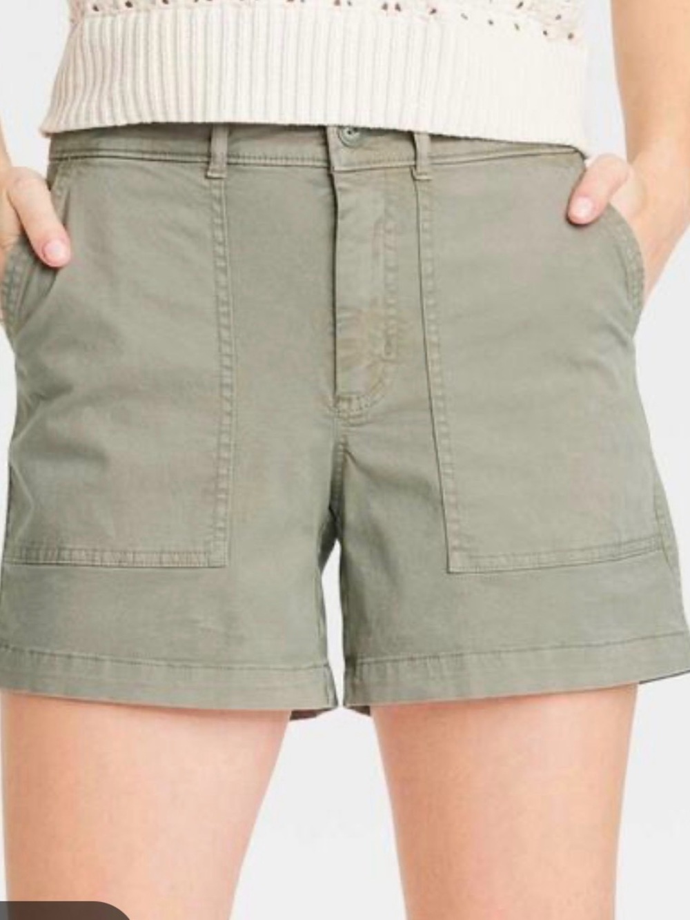 Target Women's Olive Green Utility Bermuda Shorts